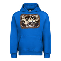 Cobalt Cowhide Leopard Background Urban Hoodie - JahusDesignShop