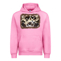 Fuchsia Pink Cowhide Leopard Background Urban Hoodie - JahusDesignShop