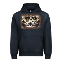 Navy Cowhide Leopard Background Urban Hoodie - JahusDesignShop