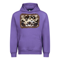 Tulip Cowhide Leopard Background Urban Hoodie - JahusDesignShop
