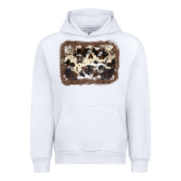 White Cowhide Leopard Background Urban Hoodie - JahusDesignShop