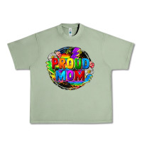 Oil Green proud mom lgbt Urban Heavy Tee - FaDigitalArtStudio