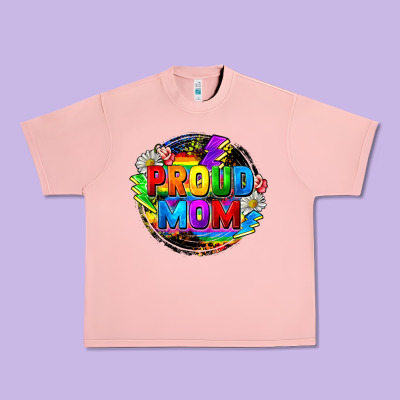 Proud Mom Lgbt Urban Heavy Tee Designed By Fadigitalartstudio