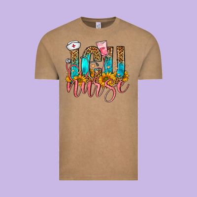 Western Icu Intensive Care Unit Nurse Vintage Tee Designed By Fadigitalartstudio