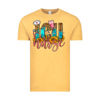 Vintage Mustard Western ICU Intensive Care Unit Nurse Vintage Tee - FaDigitalArtStudio