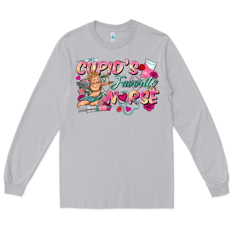 Cupid's Favorite Nurse Long Sleeve Tee by FaDigitalArtStudio | Teevron