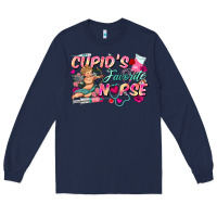 Navy cupid's favorite nurse Long Sleeve Tee - FaDigitalArtStudio