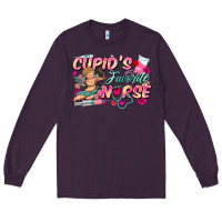 Plum cupid's favorite nurse Long Sleeve Tee - FaDigitalArtStudio