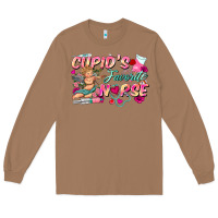 Toasted Coconut cupid's favorite nurse Long Sleeve Tee - FaDigitalArtStudio