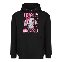 Black totally adorable Heavyweight Hoodie - JahusDesignShop