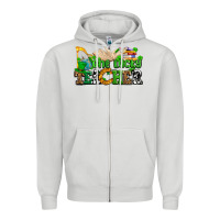 Dove Grey one lucky teacher Zipper Hoodie - AdoDesignShop