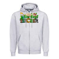 Heather Grey one lucky teacher Zipper Hoodie - AdoDesignShop
