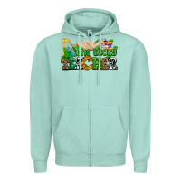 Seafoam one lucky teacher Zipper Hoodie - AdoDesignShop