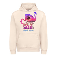 Sandshell earth day 50th anniversary pink flamingos sunset silhouette Urban Hoodie - linhVisuals