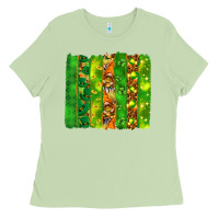 St. Patrick's Day Brushstrokes Ladies Tee | Teevron