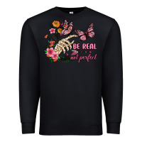 Black be real not perfect Premium Sweatshirt - JahusDesignShop