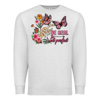 Oatmeal Heather be real not perfect Premium Sweatshirt - JahusDesignShop