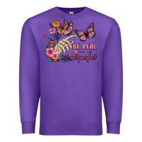 Purple be real not perfect Premium Sweatshirt - JahusDesignShop