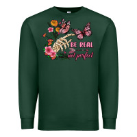 Sports Green be real not perfect Premium Sweatshirt - JahusDesignShop