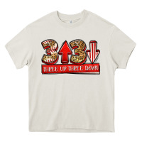 Cream three up three down baseball Heavy Core Tee - Jasminsmagicworld