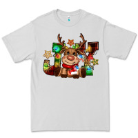 Dove Grey reindeer joy christmas Premium Tee - CowGirlArtShop