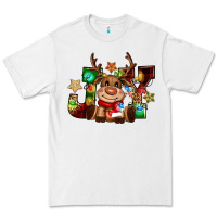 White reindeer joy christmas Premium Tee - CowGirlArtShop