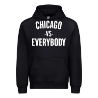 Black chicago vs everybody Urban Hoodie - linhVisuals