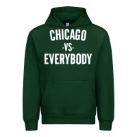 Forest Green chicago vs everybody Urban Hoodie - linhVisuals