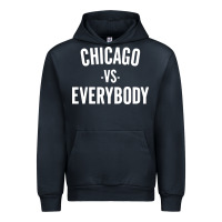 Navy chicago vs everybody Urban Hoodie - linhVisuals