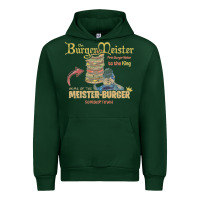 Forest Green the burgermeister home of the meister burger Urban Hoodie - linhVisuals