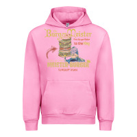 Fuchsia Pink the burgermeister home of the meister burger Urban Hoodie - linhVisuals