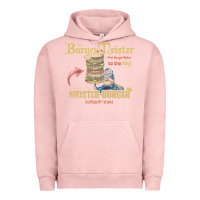 Pigment Salmon the burgermeister home of the meister burger Urban Hoodie - linhVisuals