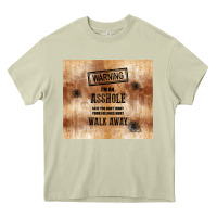 Mossy warning i'm an asshole with rusty background Heavy Core Tee - TumblerDesignByShophia