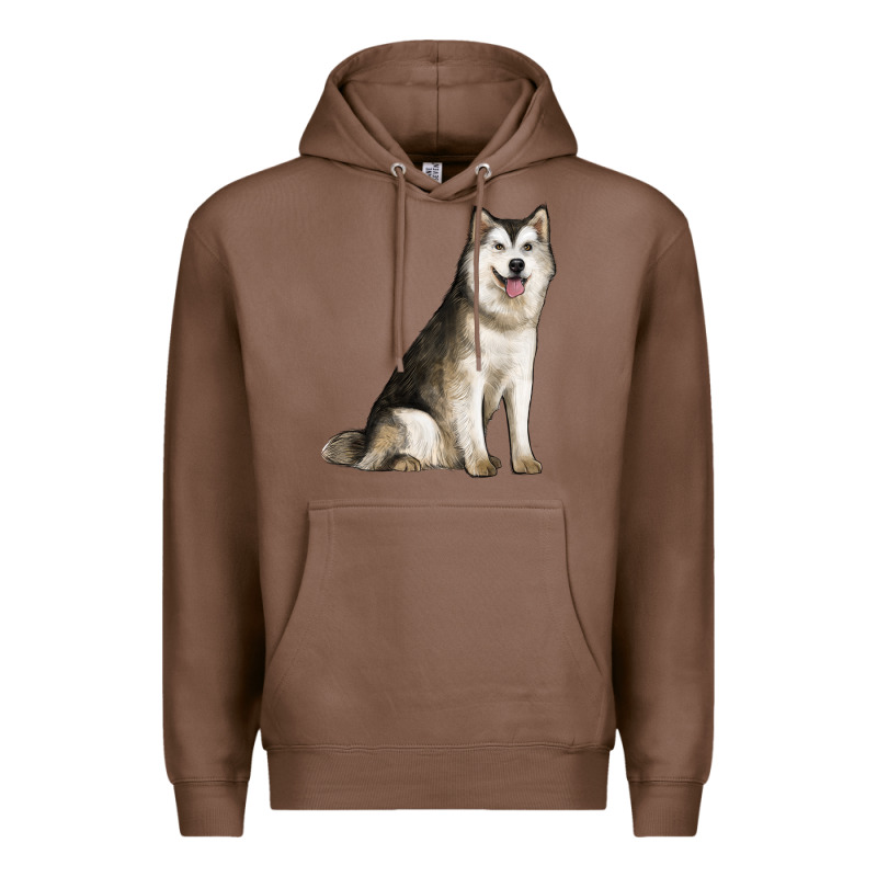 Alaskan Malamute Dog Premium Hoodie by LillyAllenDesigns | Teevron