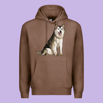 Alaskan Malamute Dog Premium Hoodie Designed By Lillyallendesigns