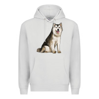 Dove Grey Alaskan Malamute Dog Premium Hoodie - LillyAllenDesigns