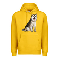 Lemon Alaskan Malamute Dog Premium Hoodie - LillyAllenDesigns