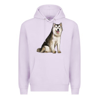 Lilac Alaskan Malamute Dog Premium Hoodie - LillyAllenDesigns