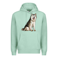 Seafoam Alaskan Malamute Dog Premium Hoodie - LillyAllenDesigns