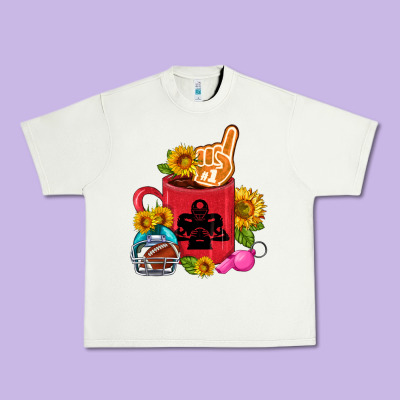 Western Football Coffee Cup Urban Heavy Tee Designed By Fadigitalartstudio