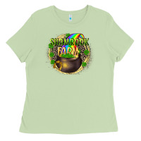 Matcha St. Patrick's Shamrock farm Ladies Tee - CowGirlArtShop