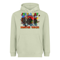 Matcha just a boy who loves monster trucks Heavyweight Hoodie - JahusDesignShop