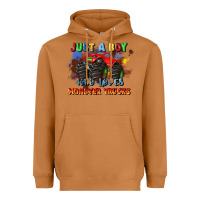 Meerkat just a boy who loves monster trucks Heavyweight Hoodie - JahusDesignShop