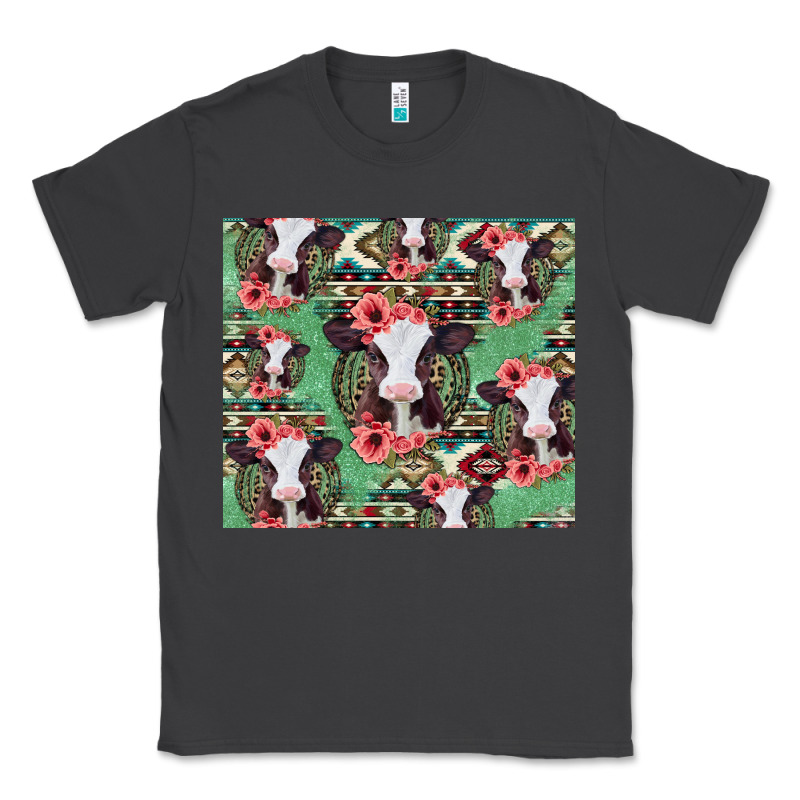 Baby Cow Floral Aztec Tumbler Classic Tee by Jasminsmagicworld | Teevron