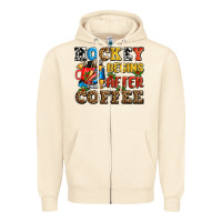 Sandshell hockey begins after coffee ado Zipper Hoodie - AdoDesignShop