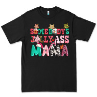 Black somebody jolly ass mama pink christmas Premium Tee - CowGirlArtShop