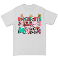 Dove Grey somebody jolly ass mama pink christmas Premium Tee - CowGirlArtShop