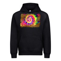 Black leopard, tie die backgraund Urban Hoodie - JahusDesignShop