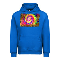 Cobalt leopard, tie die backgraund Urban Hoodie - JahusDesignShop