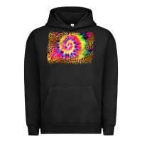 Pigment Black leopard, tie die backgraund Urban Hoodie - JahusDesignShop